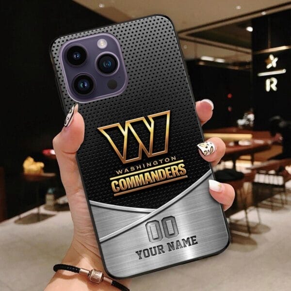 washington commanders phone case custom your name and number sport phone accessory sport gifts