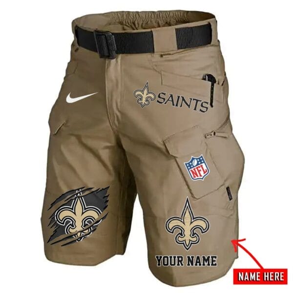 New Orleans Saints Limited Edition Front Pockets Men Shorts - Belt Not Included AMCFPMS000080 - Image 3