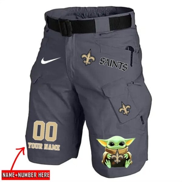 New Orleans Saints Limited Edition Front Pockets Men Shorts - Belt Not Included AMCFPMS000076 - Image 5