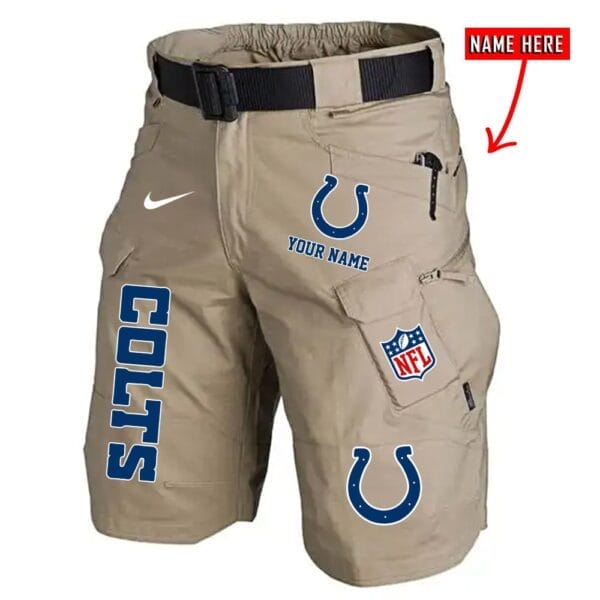 Indianapolis Colts Limited Edition Front Pockets Men Shorts - Belt Not Included AMCFPMS000013 - Image 2