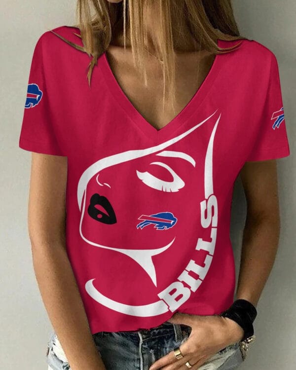 buffalo bills summer v neck women t shirt 130 1jmic