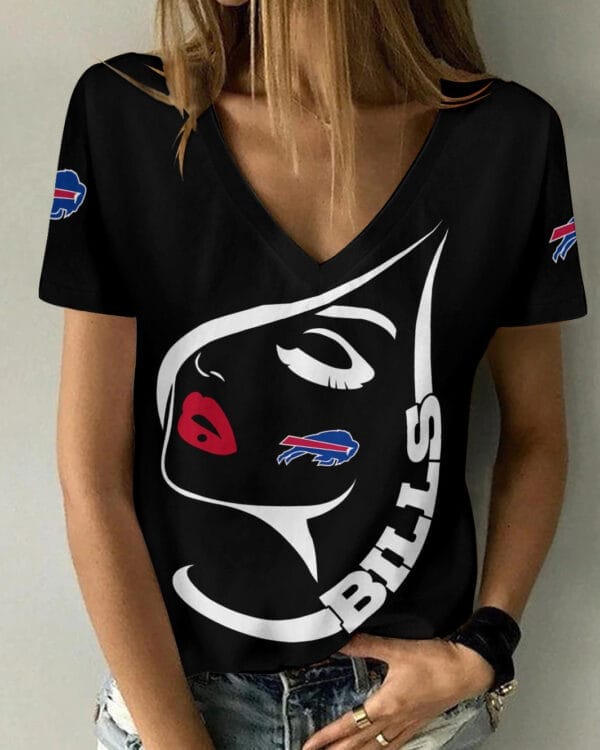 buffalo bills summer v neck women t shirt 130 eqdis