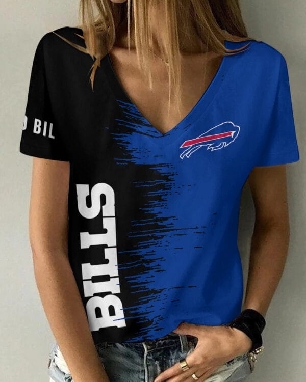 buffalo bills summer v neck women t shirt bg11 efjbp