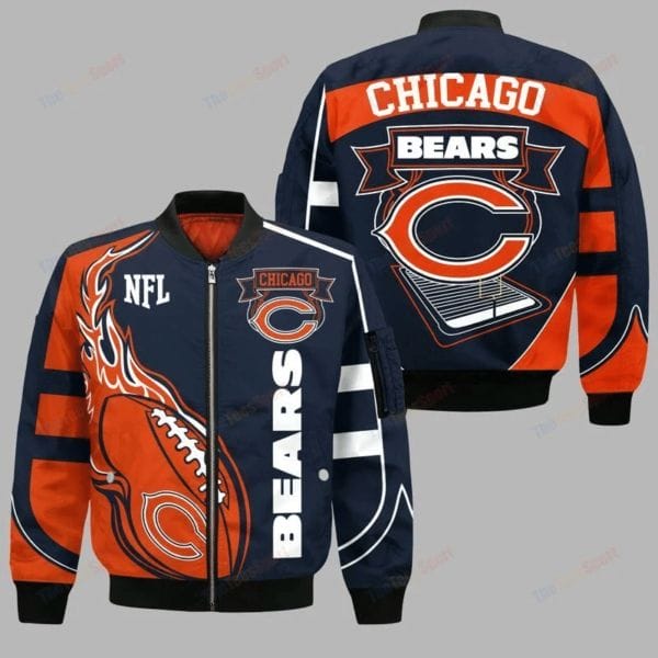 chicago bears bomber jacket 49 cootg