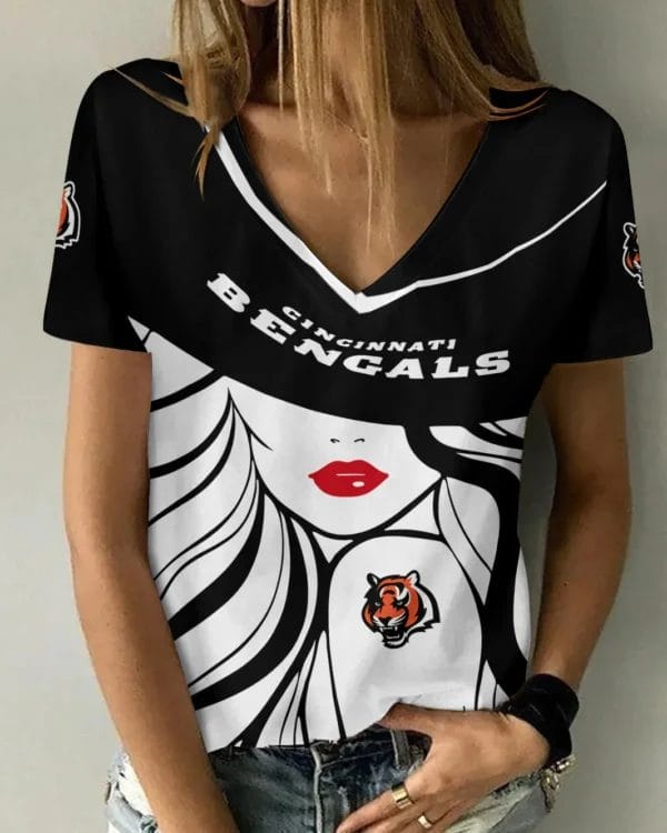 cincinnati bengals personalized summer v neck women t shirt 147 nbqon