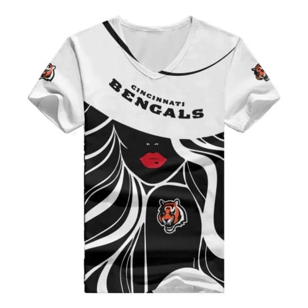 cincinnati bengals personalized summer v neck women t shirt 147 qgbyf