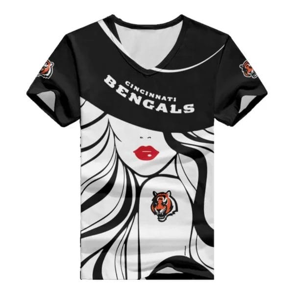 cincinnati bengals personalized summer v neck women t shirt 147 uym6q