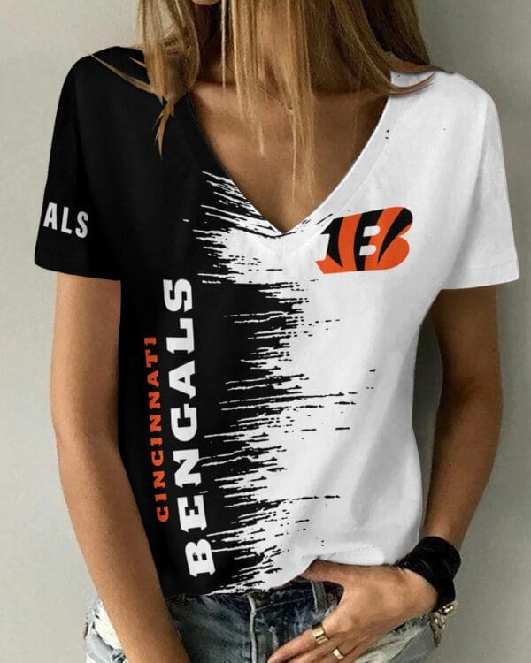 cincinnati bengals summer v neck women t shirt bg03 vgrme