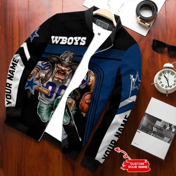 dallas cowboys personalized bomber jacket bg572