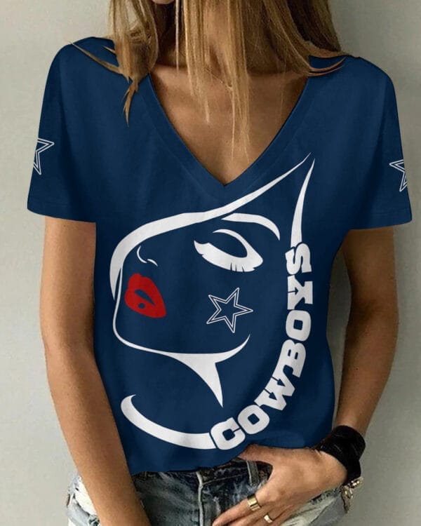 dallas cowboys summer v neck women t shirt 131 uy8zv