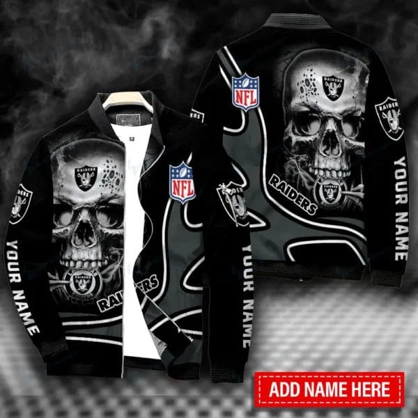 las vegas raiders personalized bomber jacket bg422 i2g03