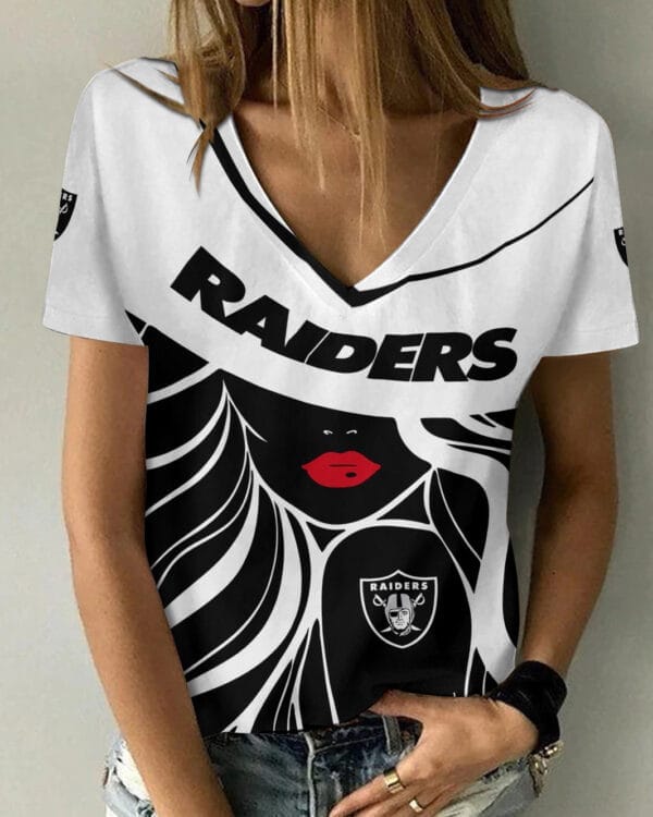 las vegas raiders personalized summer v neck women t shirt 151 ppycn