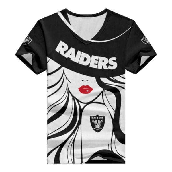 las vegas raiders personalized summer v neck women t shirt 151