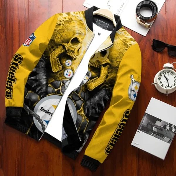 pittsburgh steelers bomber jacket 789 7ycjz