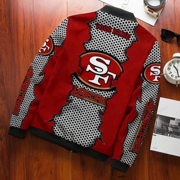 san francisco 49ers personalized bomber jacket bg484 n6zkb