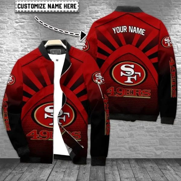 san francisco 49ers personalized bomber jacket bg787 jfhms