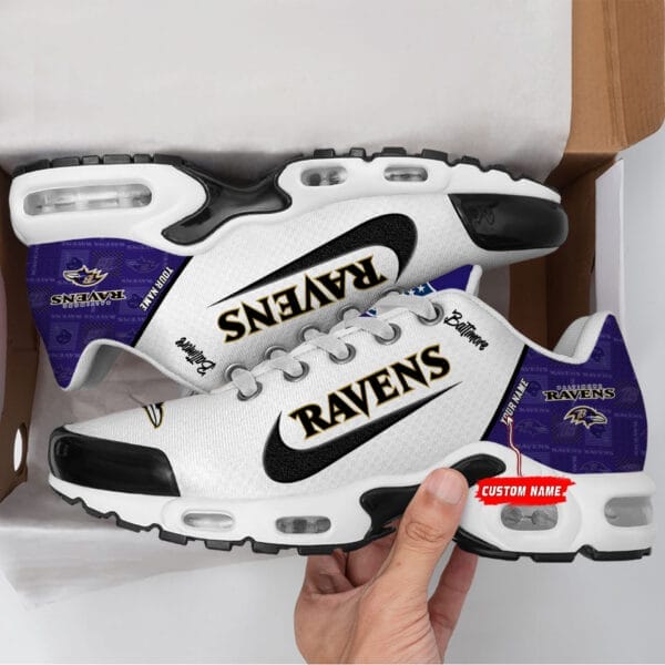 Baltimore Ravens Personalized Plus T-N Youth Sneakers AMCTNS0095 - Image 2