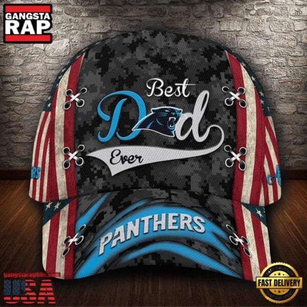 Carolina Panthers Best Dad Ever Classic Cap AMCCAP000057