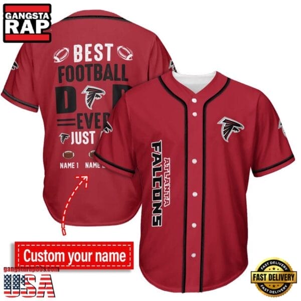 Atlanta Falcons Best Dad Ever New Design Baseball Jersey Shirt AMCBJS000002