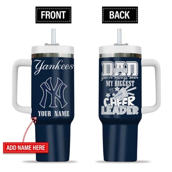 New York Yankees My Biggest Cheer Leader Gift For Father's Day Limited Edition 40oz Tumbler AMC40OZ000180