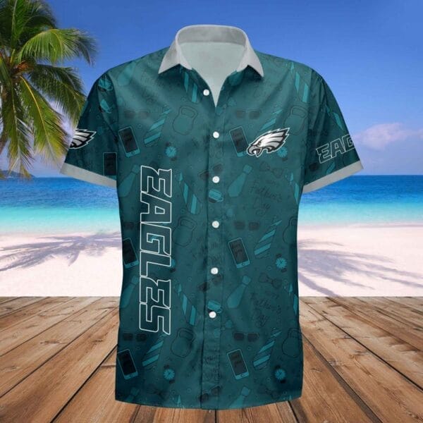 Philadelphia Eagles Personalized Button Shirt Father's Day New AMCBTS000004 - Image 2